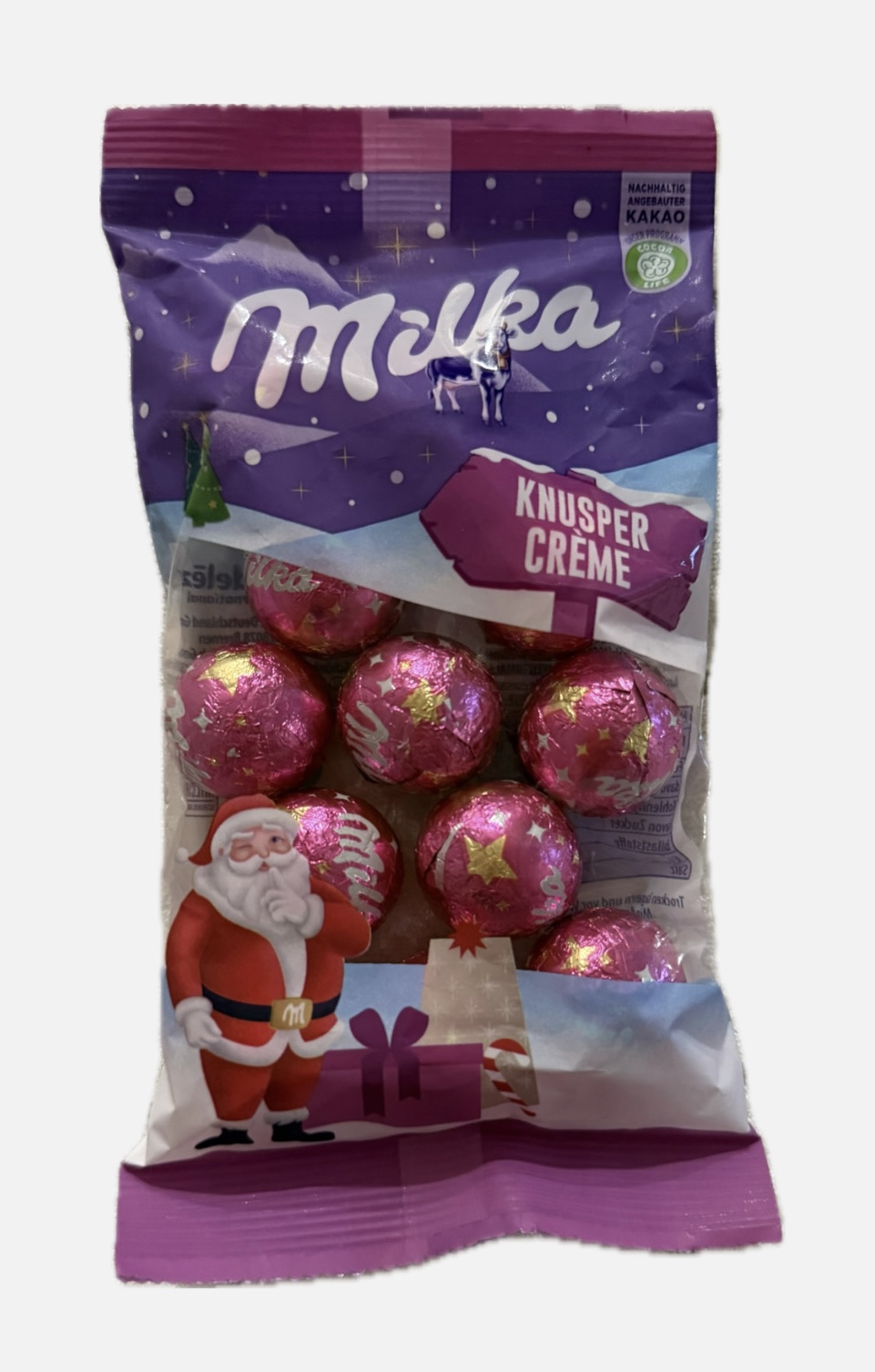 شکلات توپی میلکا Milka Knusper creme