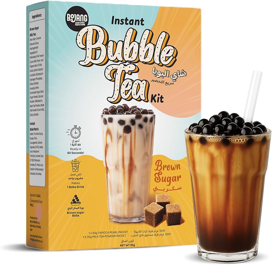 بابل تی ( شکر قهوه ای) brown sugar bubble tea