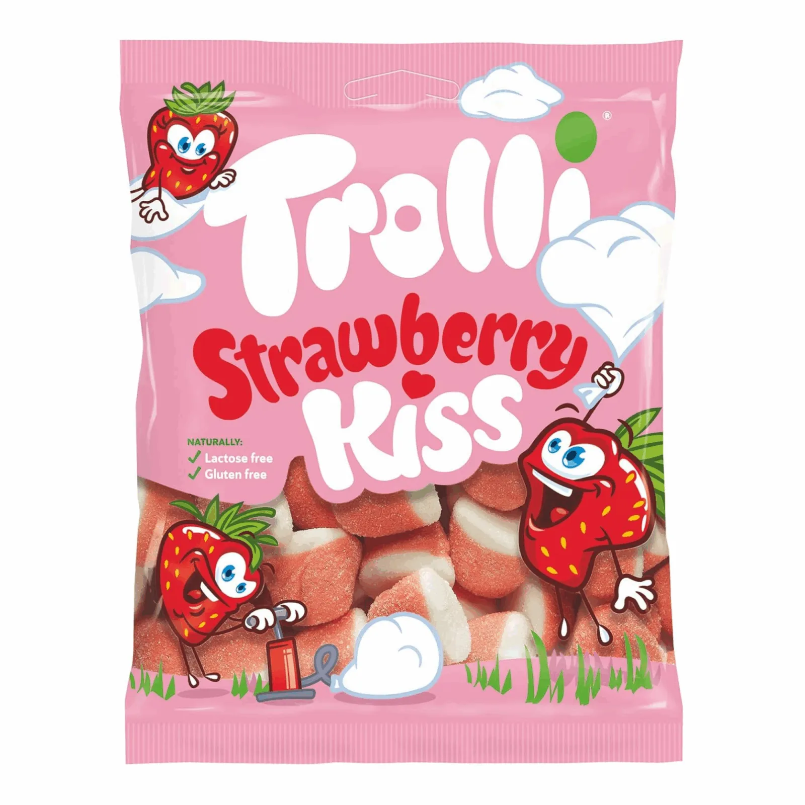 IMG_5769 پاستیل ترولی ( توت فرنگی) trolli kiss strawberry - Image 1