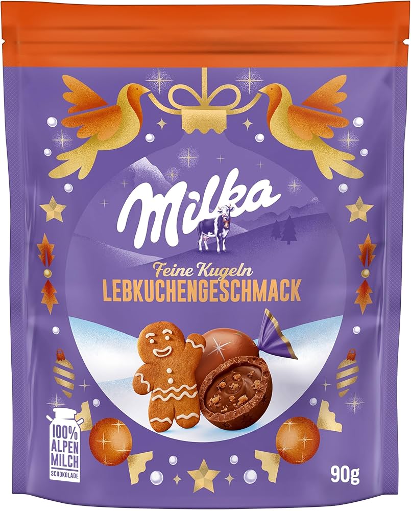 شکلات Milka feine kuglen Lebkuchengeschmack