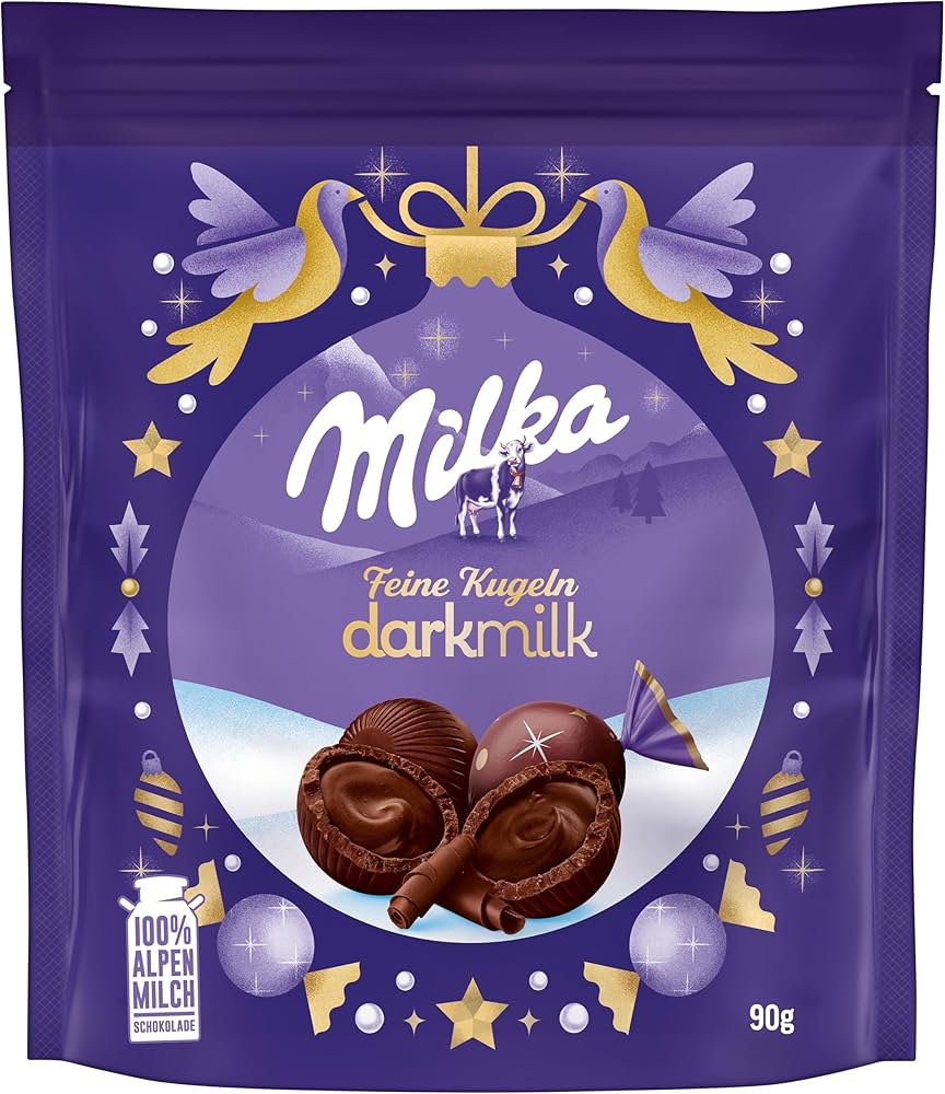 شکلات milka feine kuglen darkmilk
